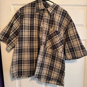 Men's Plaid Short Sleeve Shirt